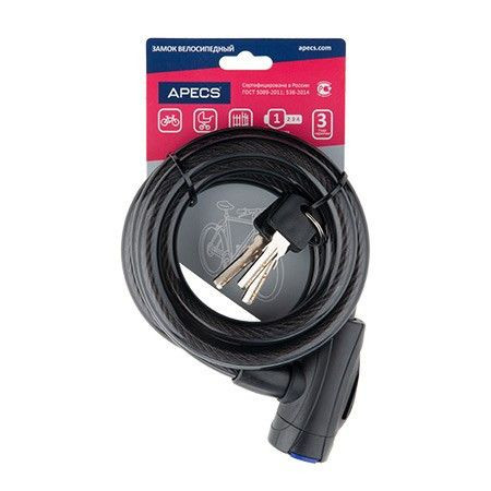 Замок велосипедный Apecs PD-84-150 CM