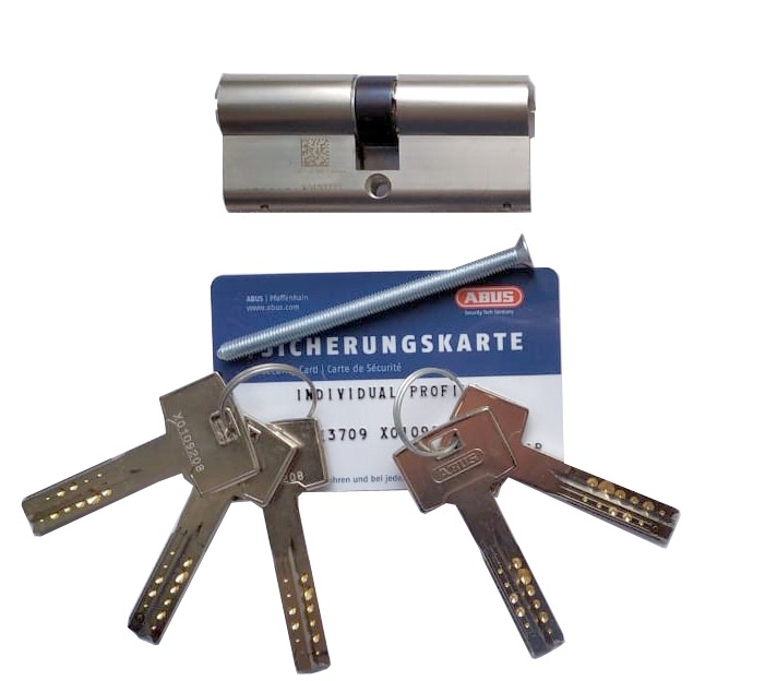 Механизм цилиндровый Abus X12R (Абус) 95 мм (35*60) никель, кл/кл