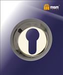 Накладка под цилиндр MSM R1 BK/GR (черный/полированное золото)