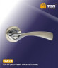 Ручки раздельные MSM N424 SN/CP (Матовый никель/Хром) на круглом основании