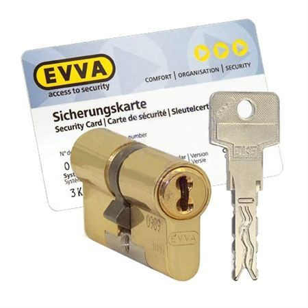 Цилиндр Evva 3KS 72 мм 36x36 ключ-ключ (латунь)