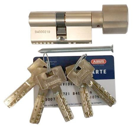 Механизм цилиндровый Abus Bravus 4000 MX (Абус) 60 мм (30*30) никель, кл/вертушка