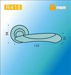 Ручки раздельные MSM R418 AB/PB (Бронза/ Полированная латунь) на круглом основании