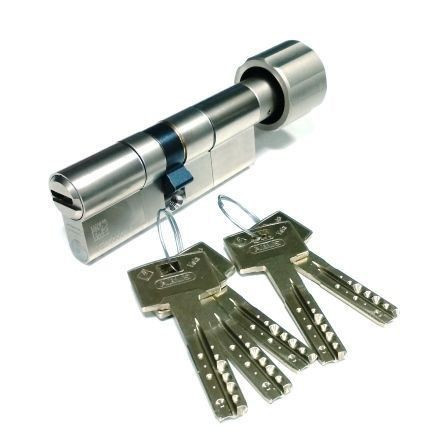 Механизм цилиндровый Abus Vela MX (Абус Вела) 60мм (30*30) никель, кл/верт