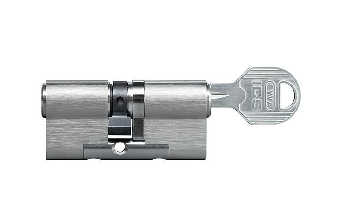 Цилиндр Evva ICS 92 мм 31x61 ключ-ключ (никель)