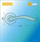 Ручки раздельные MSM R404 PB (Полированная латунь) на круглом основании